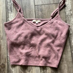 Z Supply Pink Crop Fitted Camisole